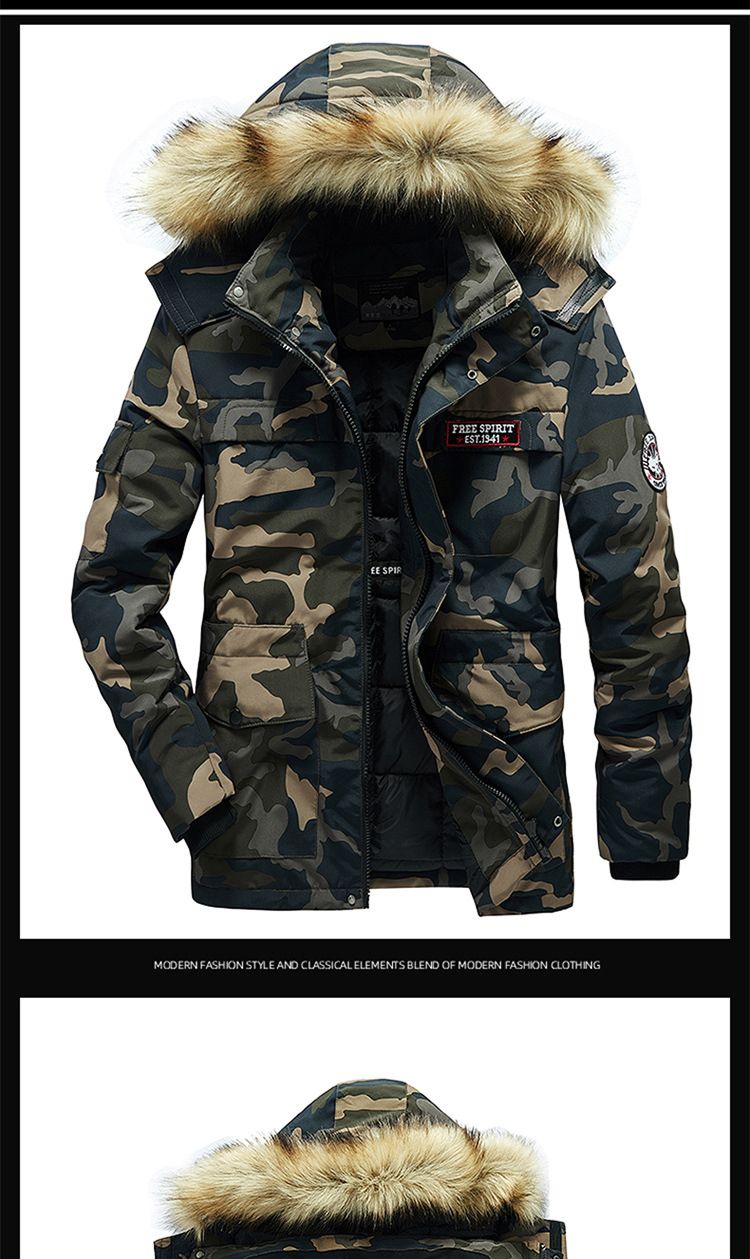Premium Detachable Hood Winter Coat For Men & Women - Thickened Polyester Padded Jacket With Multiple Pockets, Zip-Front Travel Outerwear_voghion.com
