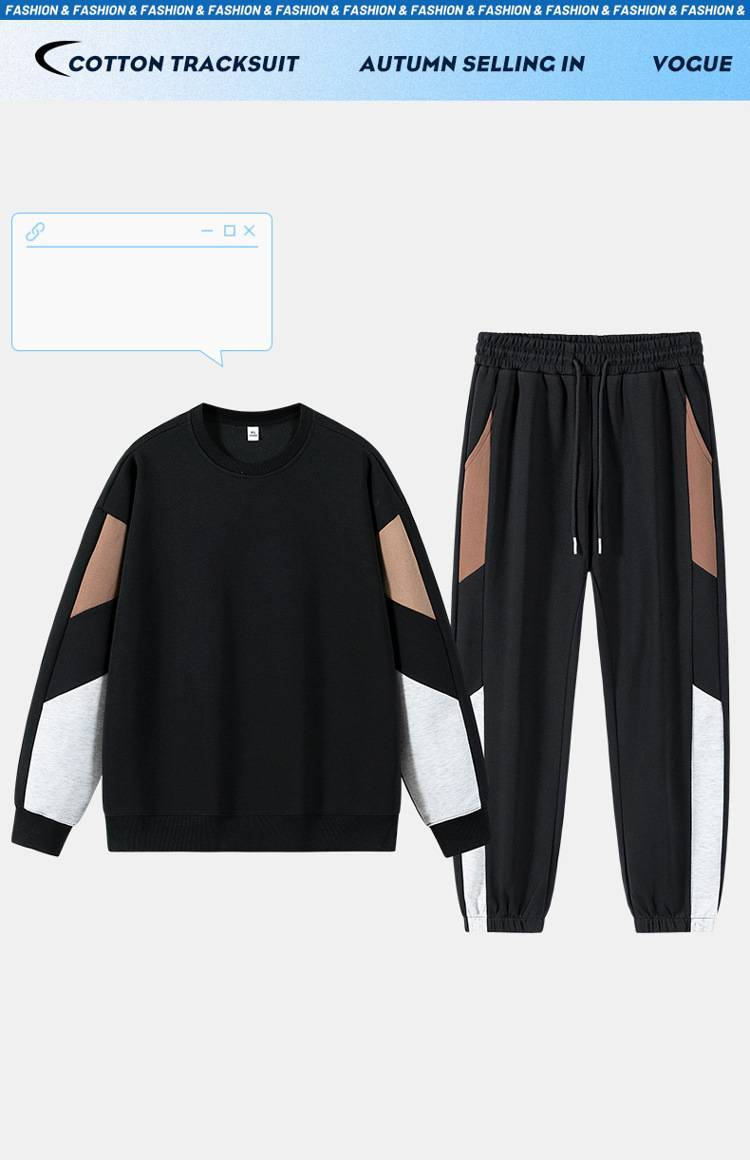 Conjunto deportivo para hombre: sudadera con capucha extragrande con hombros caídos y pantalón jogger para bailar hip-hop y ropa informal (negro, café, gris ceniza)_voghion.com