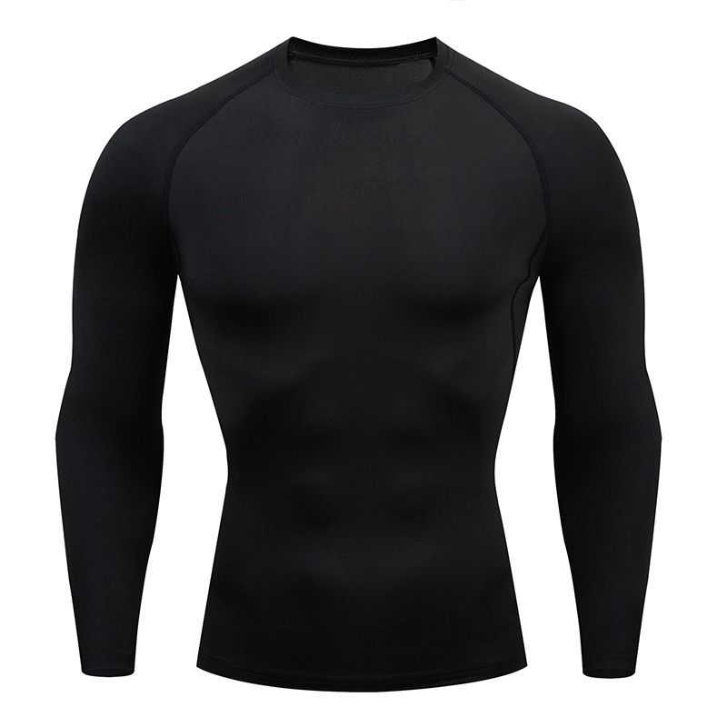 Men's Compression Long Sleeve Shirt – Quick-Dry Stretch Workout Top For Gym, Running & Cycling (Breathable, Moisture-Wicking, Multi-Color)_voghion.com