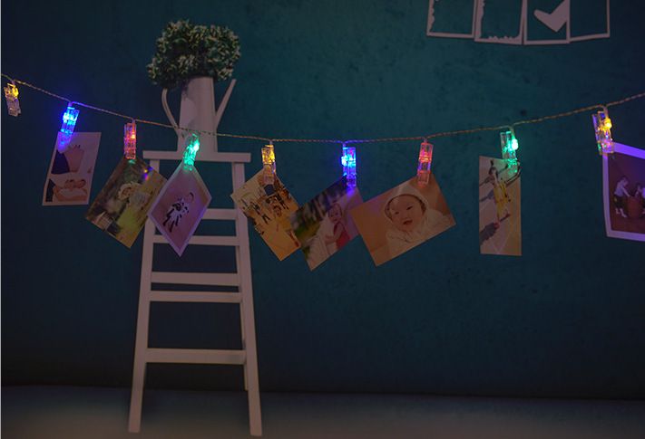 Battery-Powered LED Clip String Lights – 1.5M/3M/5M/10M Photo Display Fairy Lights For Indoor Room Decor, Christmas & Party_voghion.com