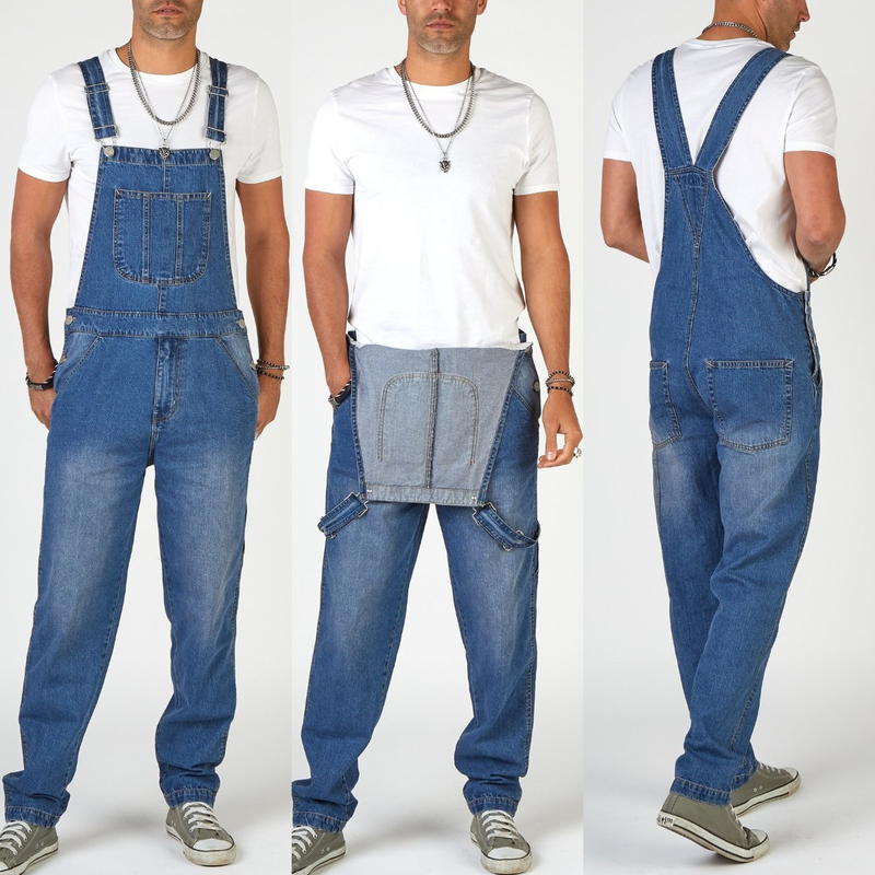Herrmode cargo jeans hängslen_voghion.com
