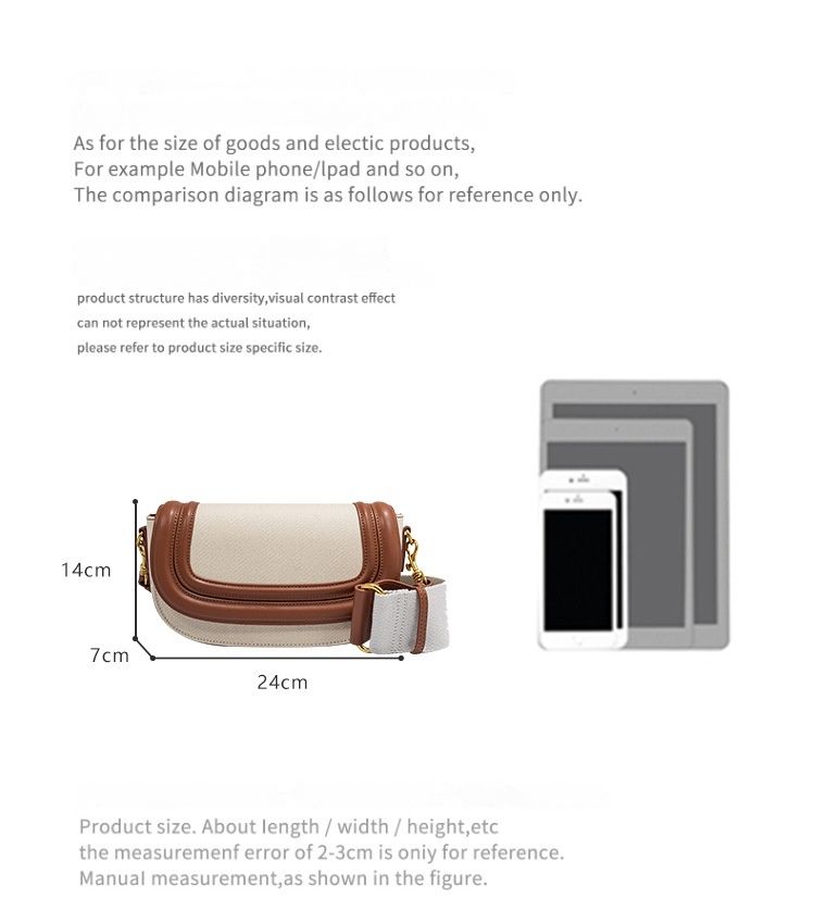 Borsa a tracolla alla moda, nuovo modello 2024, borsa da ascella di grande capacità con tracolla larga di alta qualità, borsa da pendolare classica e alla moda._voghion.com