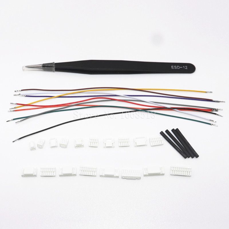 1.25mm Connector Socket Kit With Pre-Crimped Wire 2/3/4/5/6/7 Pin Housing JST Adapter Cable Male And Female Compatible_voghion.com