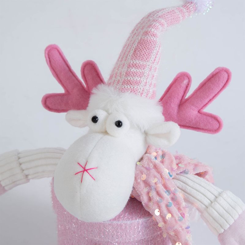 Cross-Border New A Pple Pink Old Man Snowman Elk Christmas Eve Candy Gift Box_voghion.com