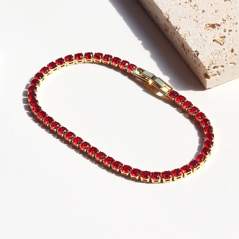 Fashion Simple Personality New Colorful Zircon Bracelet Internet Celebrity Temperament Design Sense Jewelry_voghion.com
