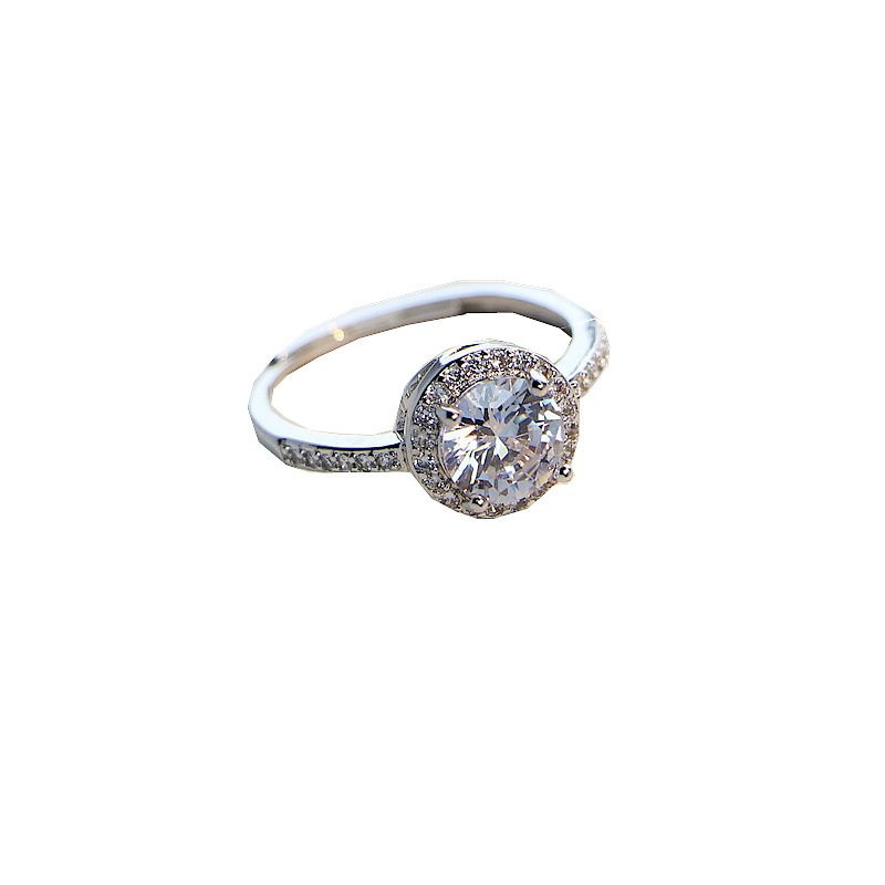 Un carato per donna, stile coreano e giapponese, zircone semplice e alla moda, moissanite simulata, anello di proposta_voghion.com