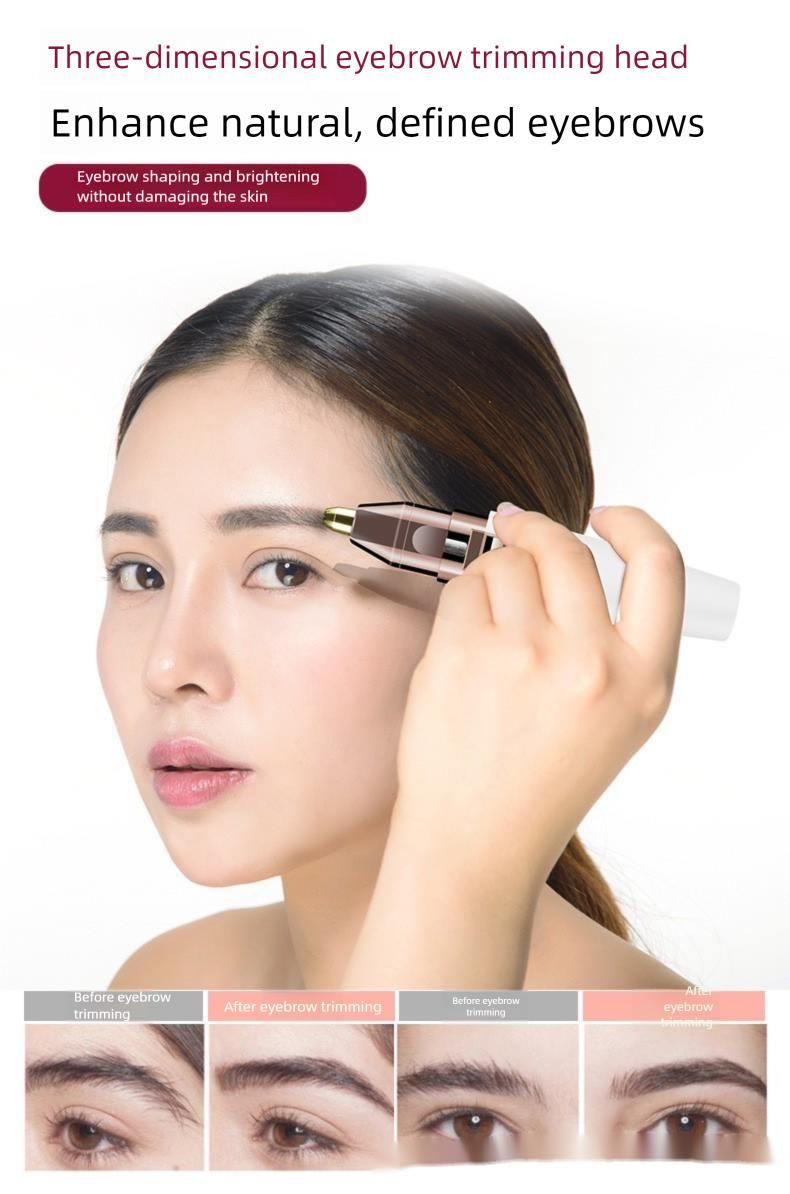 Rifinitore elettrico 2 in 1 per donna, mini rasoio portatile per sopracciglia e rasoio_voghion.com