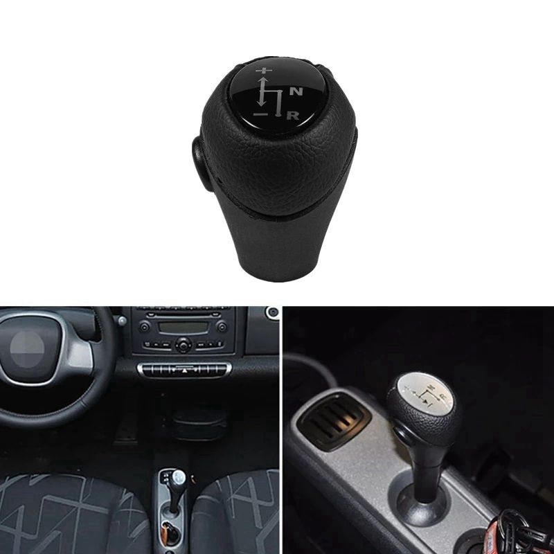 Autóalkatrészek bőr automata sebességváltó gomb kar Mercedes Benz Smart Roadster 450 451 Brabus Fortwo-hoz_voghion.com