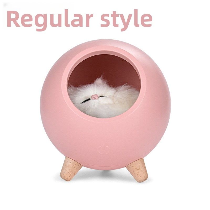 Trendy Items Cute Pet House Night Light USB Charging Atmosphere Children's Bedroom Bluetooth Speaker LED Bedside Table Lamp Desktop_voghion.com