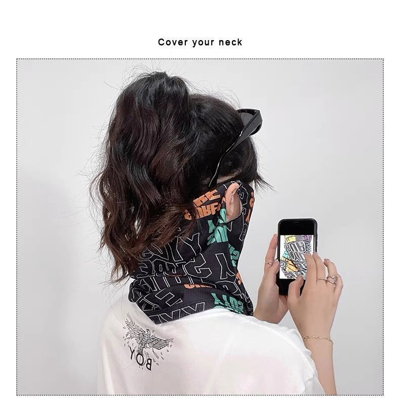 Zonnemasker, nekwarmer, combo voor heren, UV-bescherming, dunne sjaal van ijszijde voor buiten, wandelen en fietsen_voghion.com