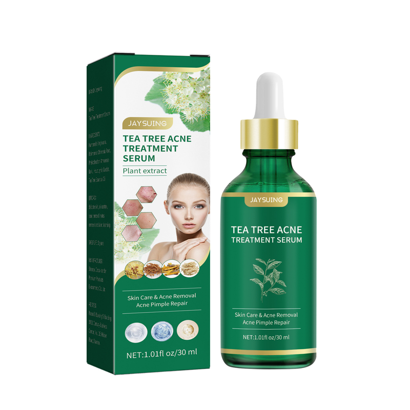 Jayswing Tea Tree Oil verlicht vlekken, hydrateert reparaties gezichtsgevoeligheid, roodheid en acne Verwijdering van essentie_voghion.com