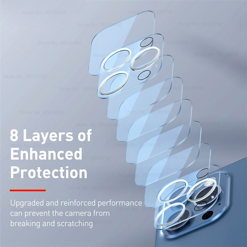 5Pcs Full Cover Camera Lens Protector on For iPhone 12 13 14 Pro Max 12Mini 13Mini 14Plus Tempered Glass iPhone 11 ProMax Camera Protector_voghion.com