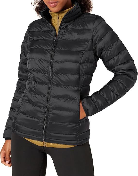 Women's Lightweight Packable Waterproof Long Sleeve Winter Jacket With Slim Fit, Breathable Polyester Shell, Stand Collar For Outdoor Travel_voghion.com
