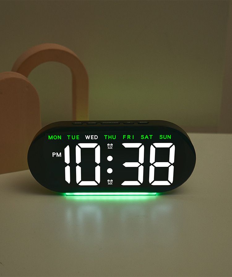 Heißer Verkauf Multifunktions Einfache Große Bildschirm LED Elektronische Atmosphäre Licht Nacht Wecker Mode GH8035_voghion.com
