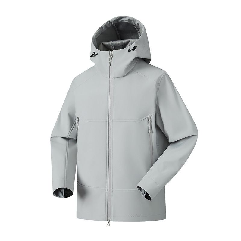 Outdoor Softshell Herren Damen, Winddicht Wasserdicht, Geeignet Zum Bergsteigen Und Radfahren, Kapuzenjacke_voghion.com