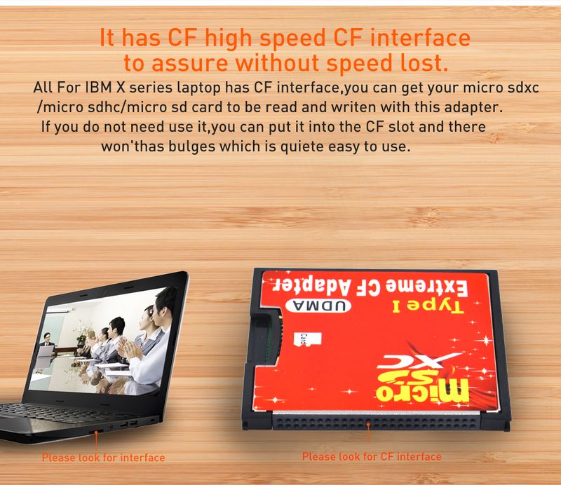1 pz TF a tipo I Supporto Micro SDXC/SDHC/SD Lettore di schede di memoria UDMA Extreme CF Adattatore convertitore per fotocamera_voghion.com