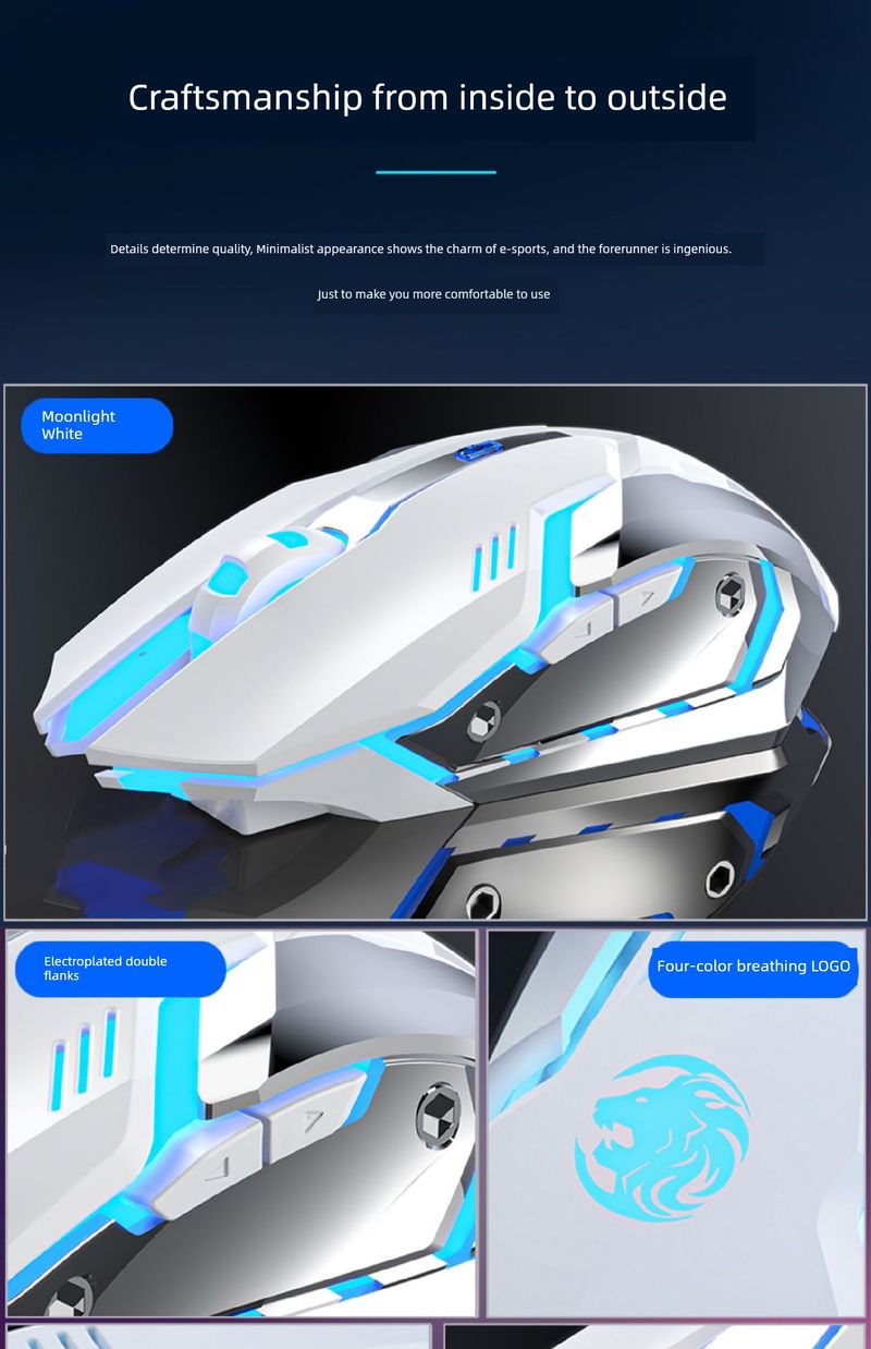 Wireless Bluetooth 4/3 Pro15 E-Sports Mouse_voghion.com