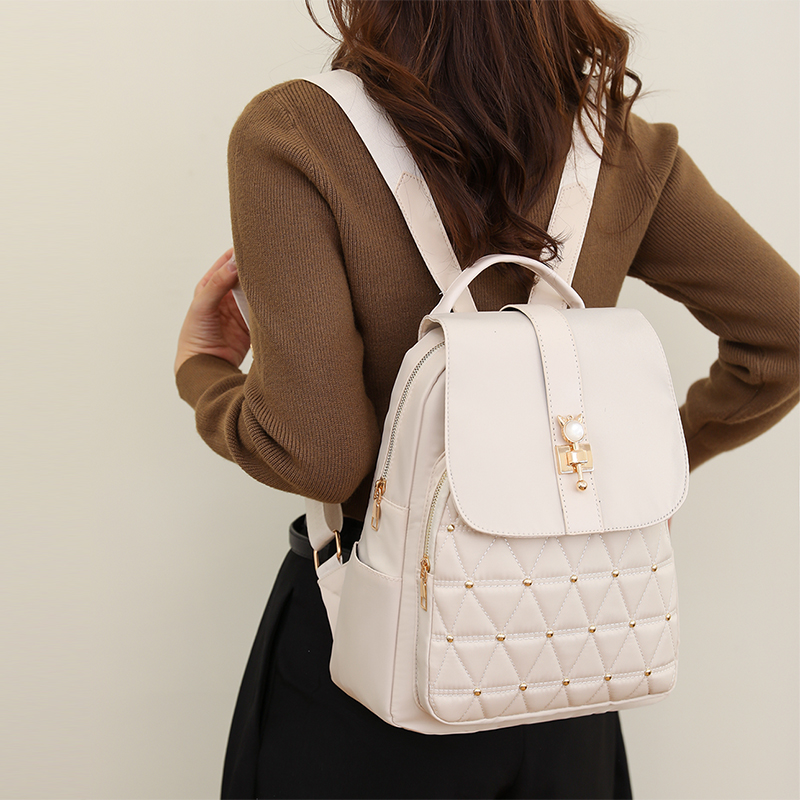 Backpack female tide casual simple large-capacity students backpack travel small backpack_voghion.com