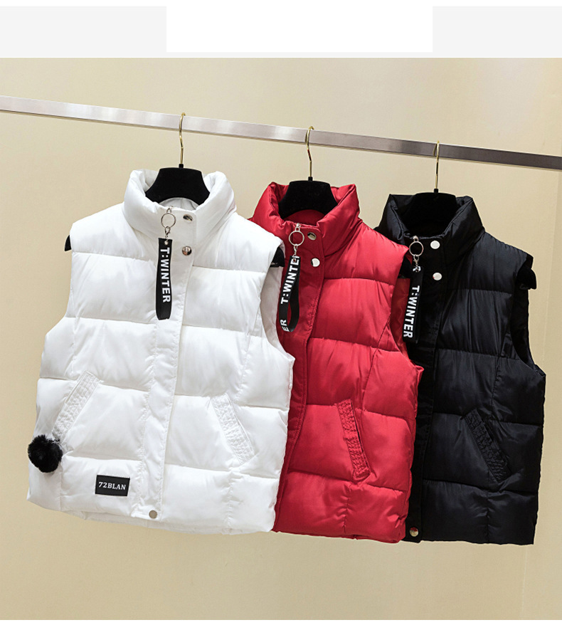 Abbigliamento Donna Moda Donna autunno e inverno gilet imbottito in cotone gilet pane cappotto cappotto_voghion.com
