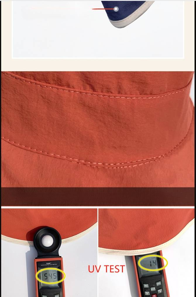 Fëscherhutt Damen Summer Sonneschutzhutt Groussrand Ofdeckung Gesiicht Fréijoer an Hierscht Grouss laanscht den UV Sonnehut_voghion.com