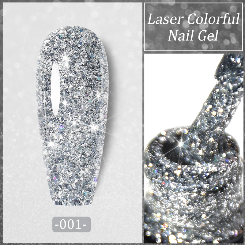 Colle à ongles laser Flash Galaxy Star Sequin La nouvelle colle diamantée déchiquetée populaire pour une utilisation en salon de manucure_voghion.com