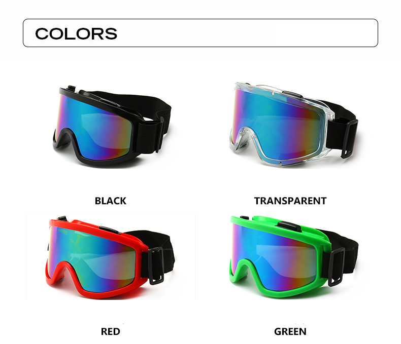 Unisex Outdoor meeste ja naiste tuulekindlad prillid Sõidumootorratta spordiprillid värvikile tuulekindlad liivafännid varustatud suusaprillidega_voghion.com