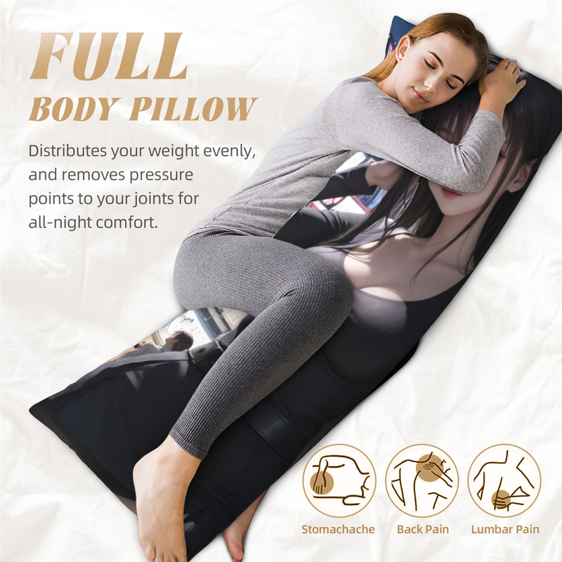 Equal Body Pillowcase, Removable Velvet Equal Body Pillowcase, (excluding Pillow Core)_voghion.com