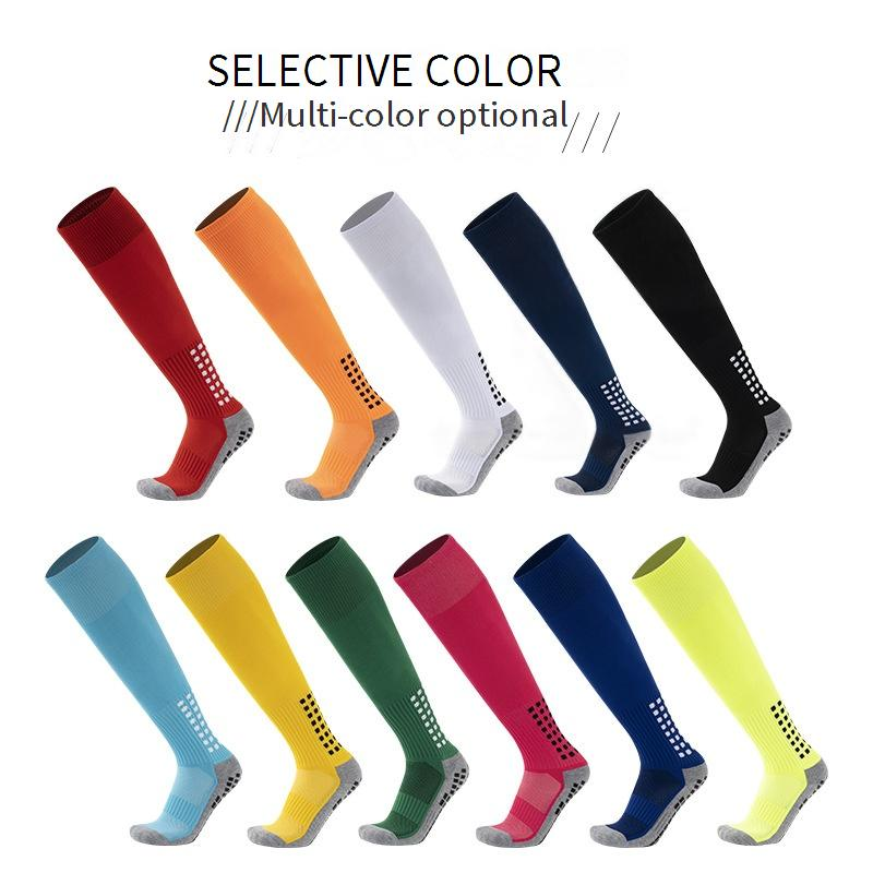 Dickes Handtuch für Herren, Fußball, Laufen, langes Rohr, Kleber für Erwachsene, rutschfest, verschleißfest, Overknee-Sportsocken_voghion.com