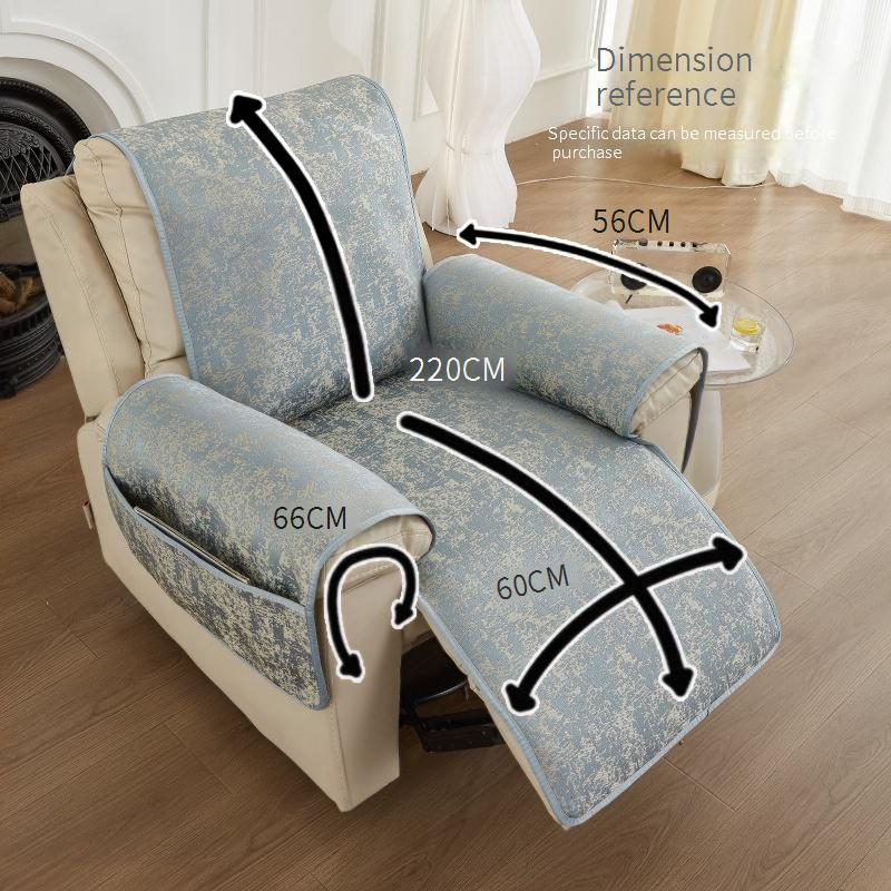 Cuscino universale per divano nordico Four Seasons, fodera completa antiscivolo, fodera per poltrona reclinabile massaggiante elettrica, fodera semplice per divano_voghion.com