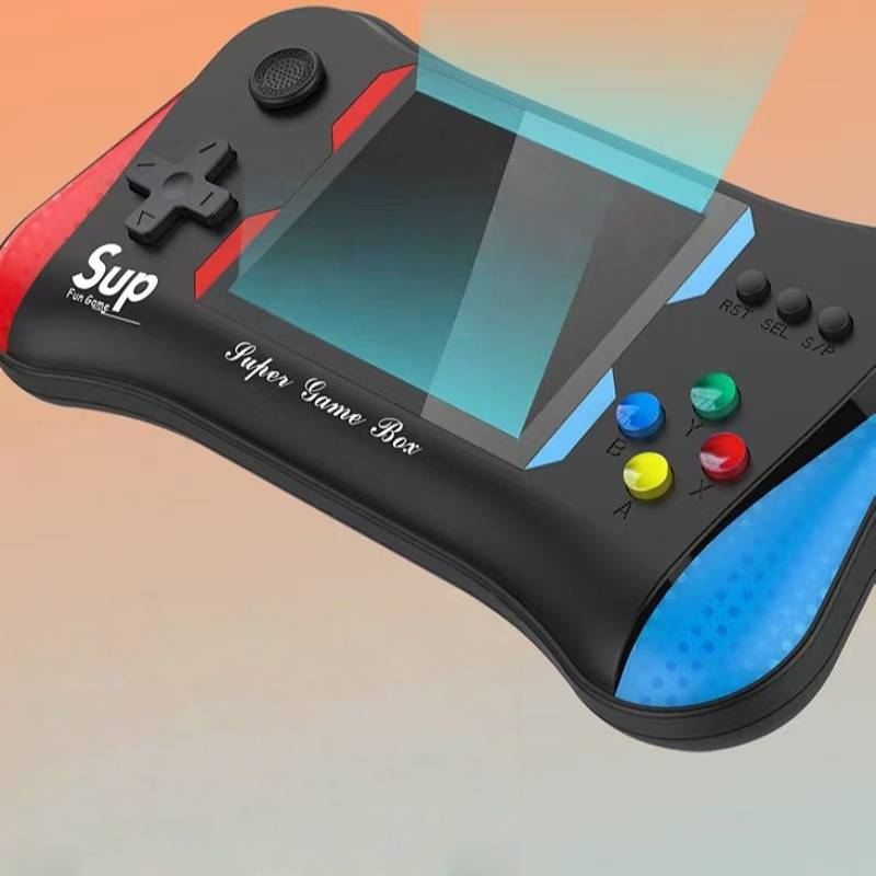 Retro Handheld Game Console With 3.5" Screen, 500-in-1 Classic Games, Dual Player Mode, Portable Gaming For Kids & Adults (Black/Red)_voghion.com