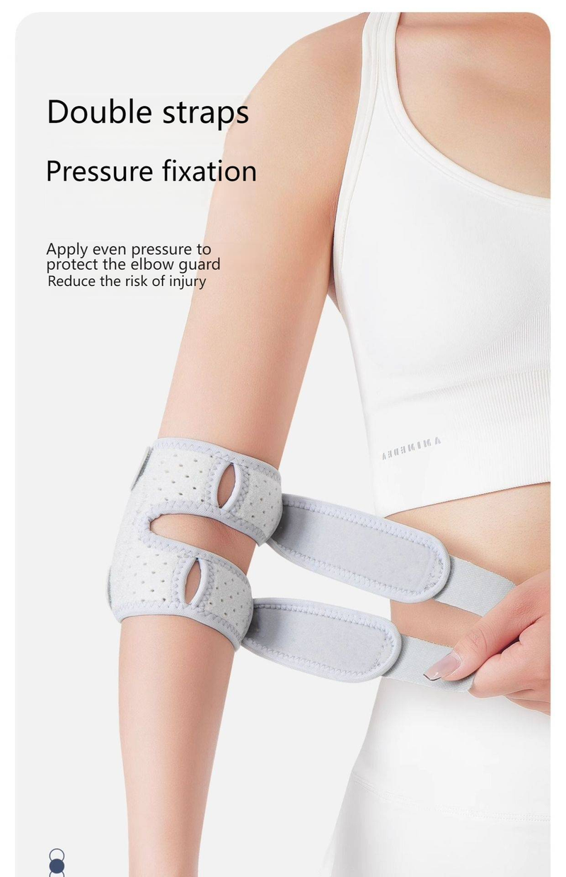 Premium Silicone-Enhanced Elbow Support For Tennis & Gym - Breathable Compression Sleeve For Men & Women (Single/Pair, Black/Gray/Pink/Skin)_voghion.com