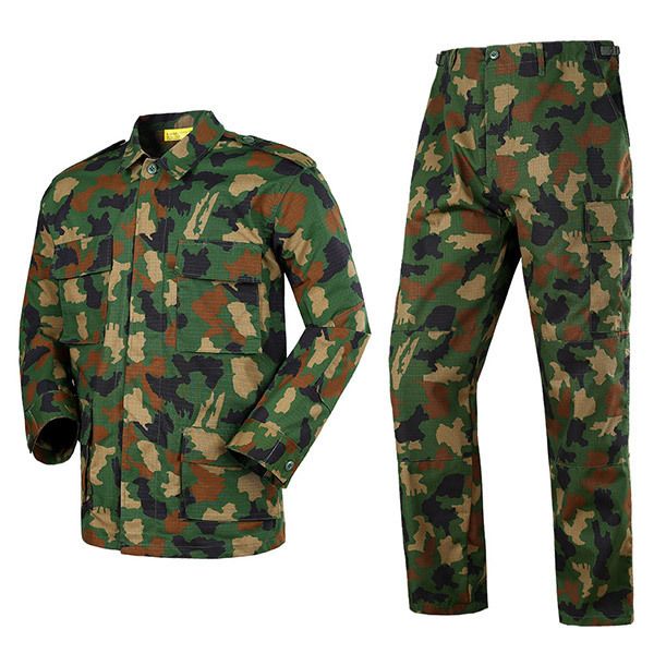 Military Tactical Camo Uniform Set - Durable Outdoor Combat Training Suit For Men & Women - Multi-Terrain Camouflage_voghion.com