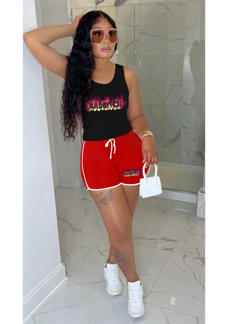 Code B3133B47 Vêtements pour femmes européens et américains Pinduoduo Ensemble deux pièces débardeur et short de sport/yoga_voghion.com