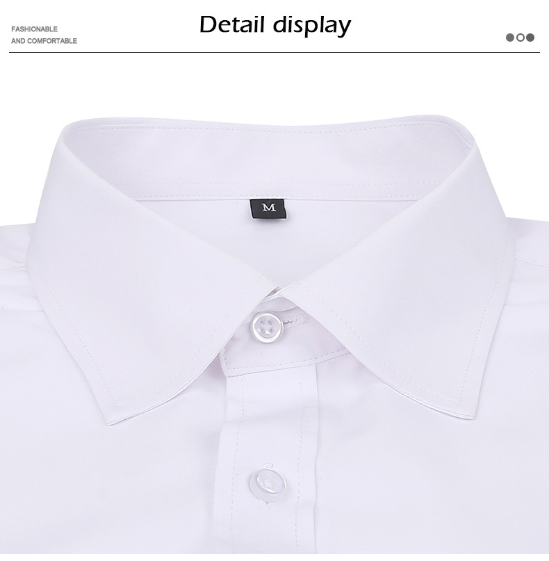 Camicia elasticizzata su quattro lati, da uomo, stile business casual, a maniche lunghe, camicia professionale da uomo_voghion.com