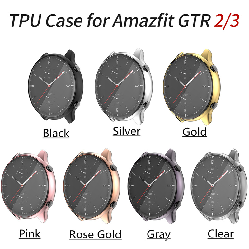 Soft TPU Full Protector Case Cover For Amazfit GTR 2/GTR 3/GTR 4 Watch Shell Protect For Huami Amazfit GTR3 Pro/3Pro/GTR2e/GTR4_voghion.com