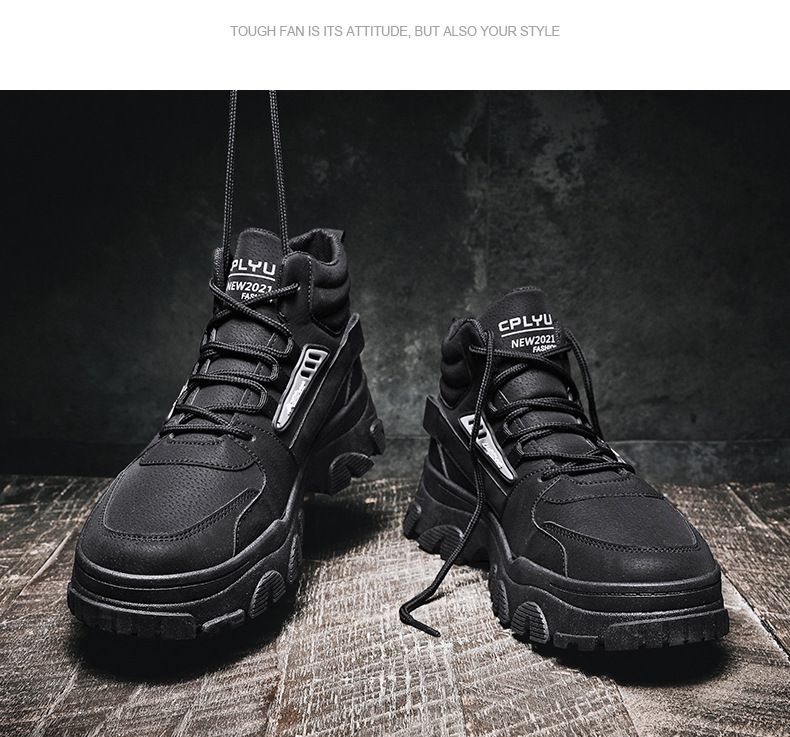 Botas Martin, zapatos para hombre, de primavera, de caña alta, impermeables, antideslizantes, para trabajo, protección laboral, botas de herramientas, botas de plataforma con aumento de altura para exteriores, botas de senderismo_voghion.com