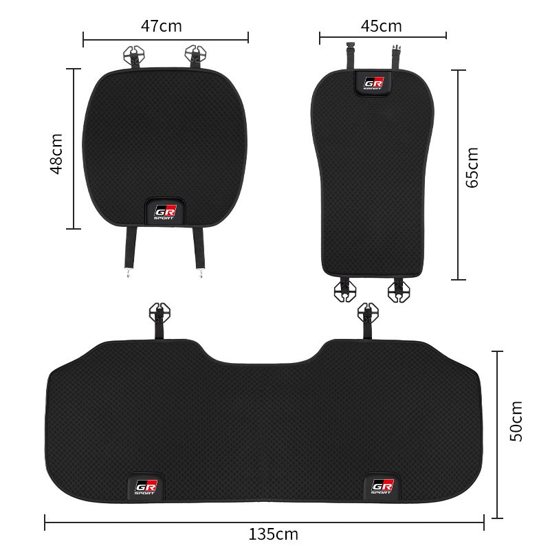 Car Seat Cushion Cover Backrest Protective Pad For Toyota Crown GR Corolla YARIS L Auris C-HR Hilux Vios Rav8 Prius Izoa_voghion.com