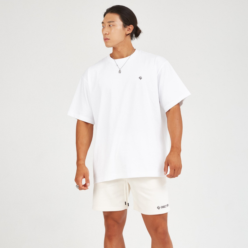 Muscle Spring/Summer New Men's Sports Running Fitness Training Cotton Loose Elastic Oversize Short Sleeve T-shirt_voghion.com