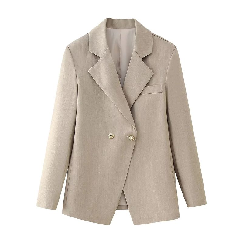6518 Vêtements pour femmes Automne 2024 Nouveau blazer décontracté à taille cintrée_voghion.com