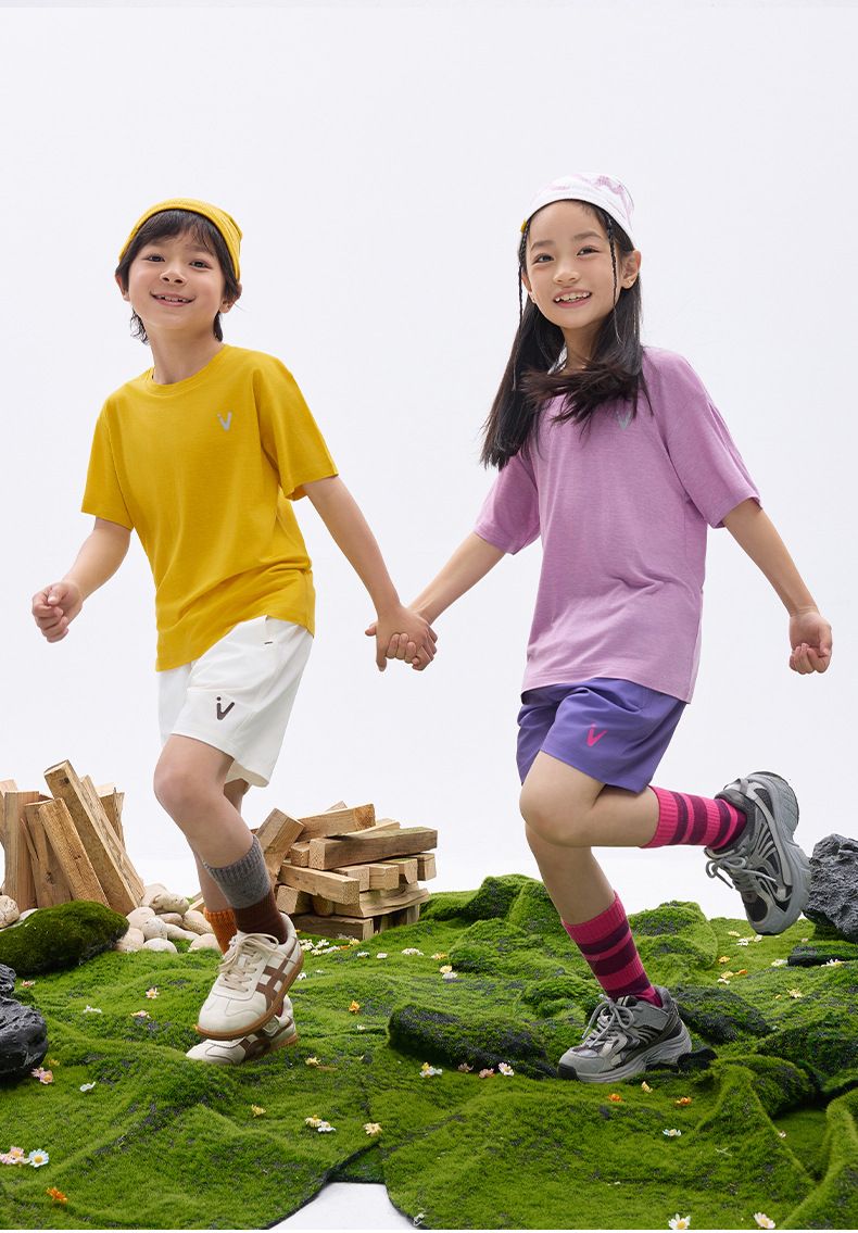 Magliette per bambini in misto lana Tencel, traspiranti, delicate sulla pelle, ad asciugatura rapida, per mamme e bambini - Maglietta estiva morbida e ad asciugatura rapida per bambini e bambine_voghion.com