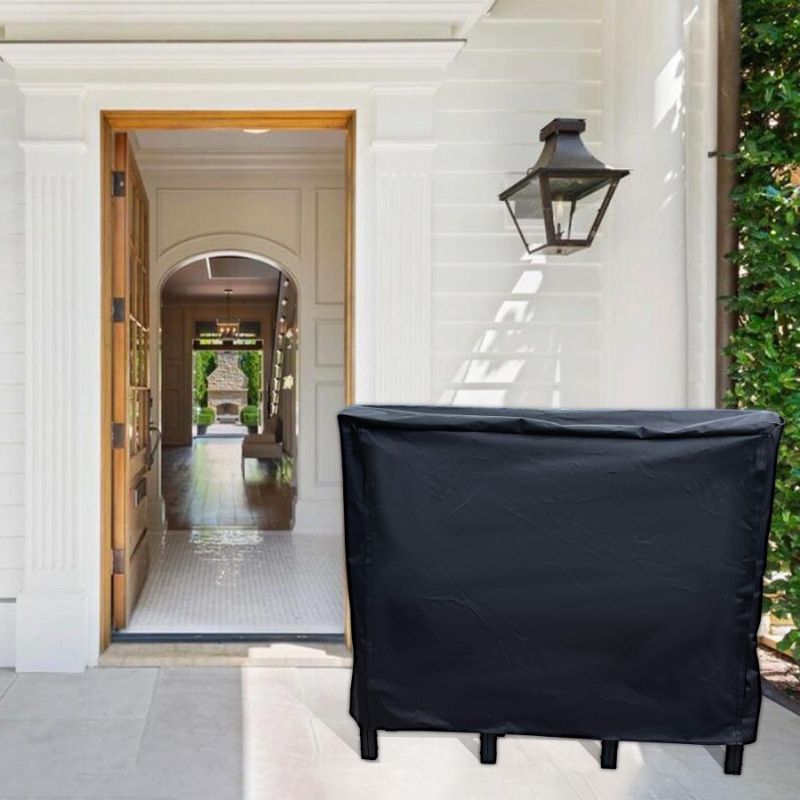 For Wood Duty Artibear Organize Outdoor Fireplace Metal Logs Firewood Rack Stacker Pile Heavy Stand Holder 4.1ft Indoor Storage_voghion.com