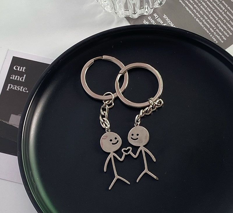 Portachiavi Coppia Stile Coppia Di Alta Qualità Ins Personalità Carino Divertente Studente Migliore Amica Zaino Ciondolo Alla Moda_voghion.com