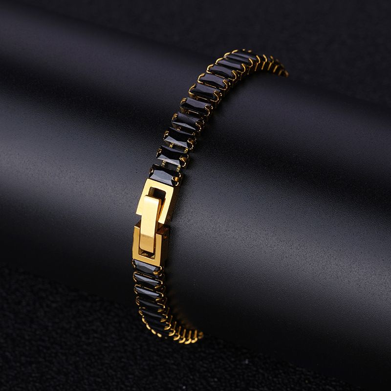 Set di gioielli da donna con catena da tennis, collana con zirconi neri, gioielli Hip Hop, bracciale con diamanti di lusso, orecchini_voghion.com