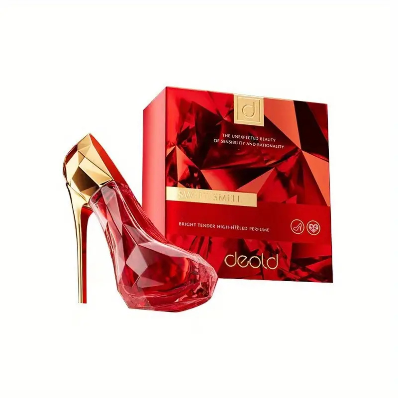 Coffret cadeau d'eau de toilette en vaporisateur High Heel pour femme, parfum rafraîchissant et durable aux senteurs florales et fruitées, parfum élégant pour les rendez-vous_voghion.com