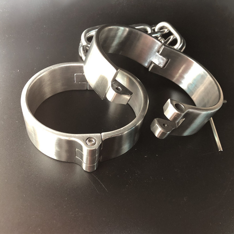 316 rozsdamentes acél bilincs boka mandzsetta zár, rabszolga BDSM kötözés, szexuális játékok nőknek és férfiaknak, pároknak cosplay felnőtt játékok_voghion.com