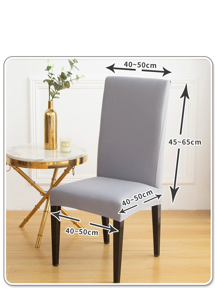 4-Piece Milk Silk Chair Covers - Solid Color Full Coverage Slipcovers For Dining Chairs, Elegant Home Decor & Dust-Proof_voghion.com