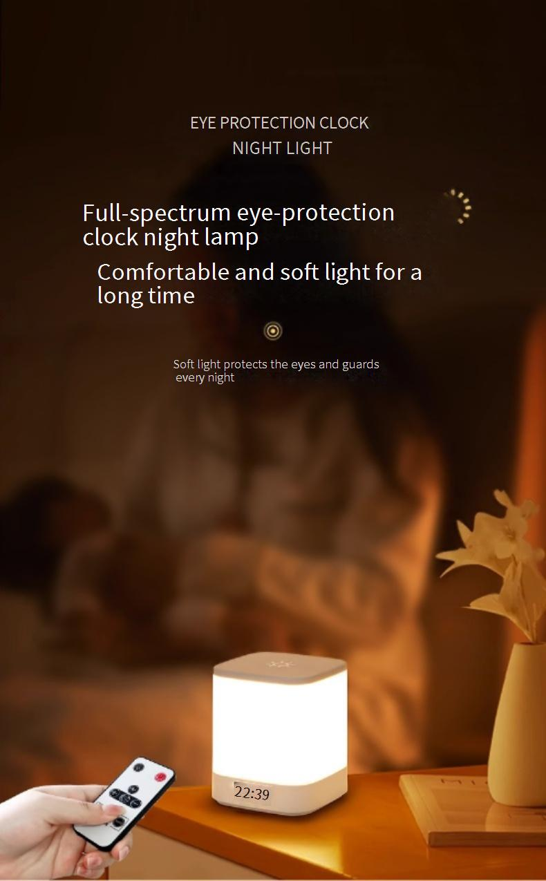Wiederaufladbares Nachtlicht fürs Schlafzimmer – sanftes Leuchten, augenschonend, perfekt zum Füttern von Babys und Kindern (Touch-Steuerung, 3 Farben, Timerfunktion, USB-Aufladung)_voghion.com