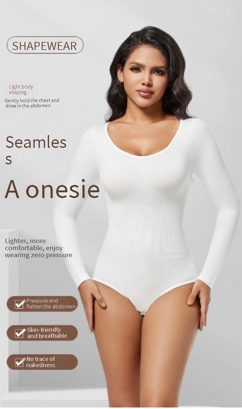 High-Waist Seamless Shapewear Bodysuit - Tummy Control Slimming Full Body Shaper For Women, Ultra Stretchy & Comfortable_voghion.com