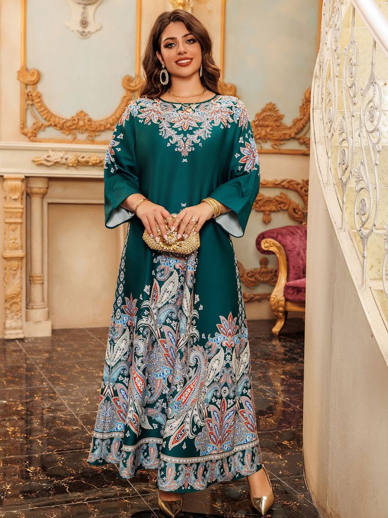 Muslimische Abaya Mit Seilstickerei, Damenrobe, Tradicionell, Modern, Wunderschön, Ramadan_voghion.com