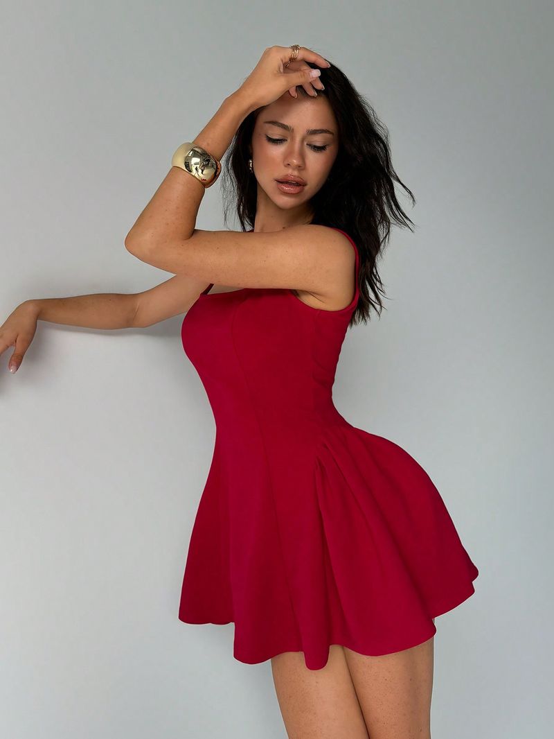 Roupas femininas verão 2025 novo vestido slim fit com costas nuas sem mangas colete e saia camisola_voghion.com